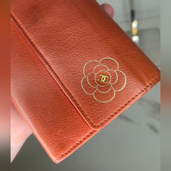 Chanel Camelia Flower Leather Continental Long Wallet - Picture 8 of 11